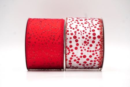 Kerst Glitter Polka Dots Draadlint_KF8675.KF8676.KF8677.KF8678.KF8679 (1)